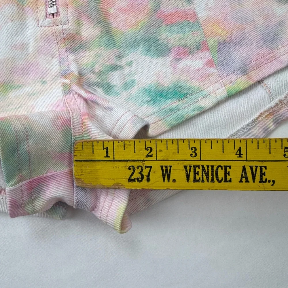 For Love & Lemons Smythe Hot Short XS Pastel Tie Dye Festival‎